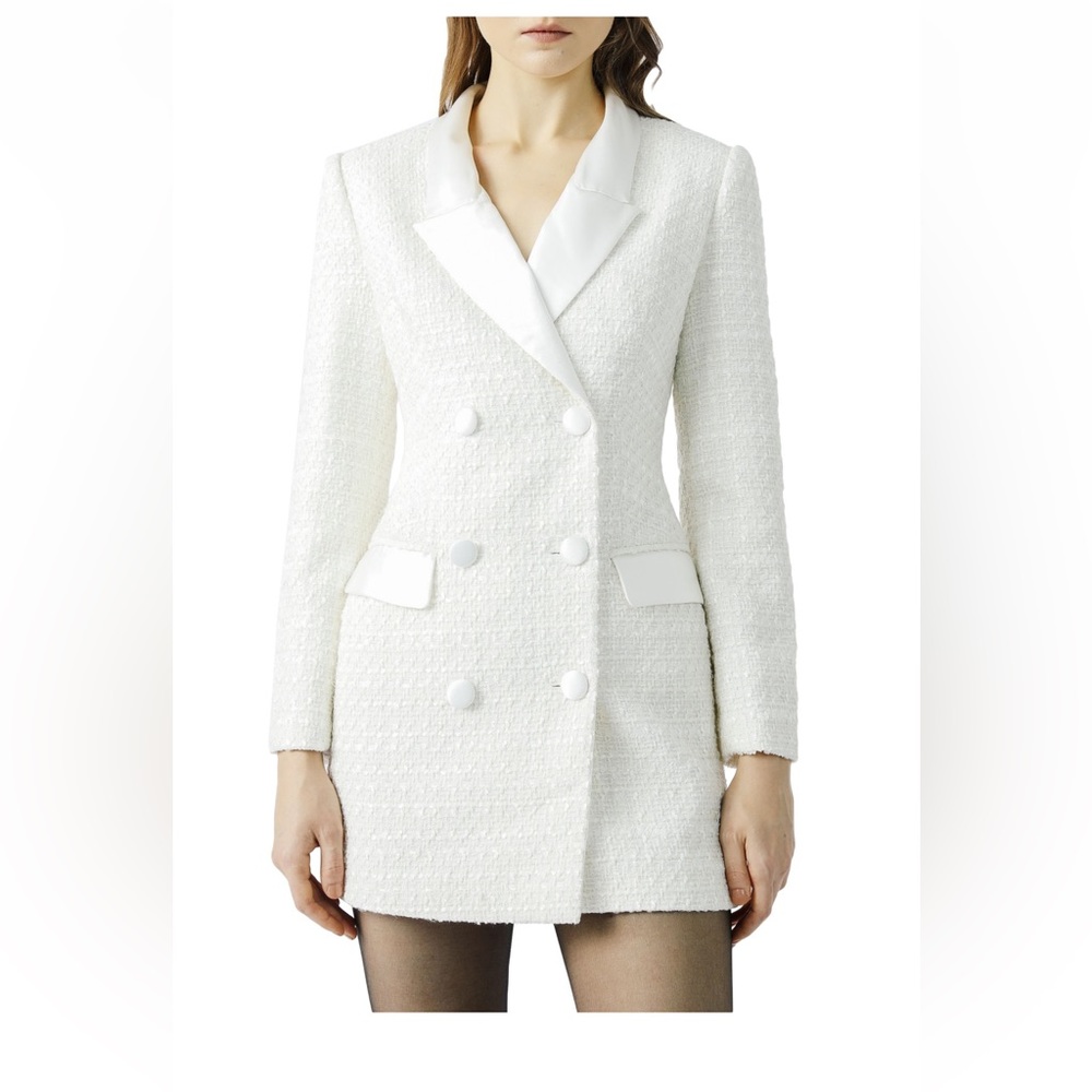 Sau Lee Alexis Tweed Blazer Dress